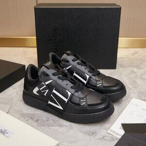 COPY - Valentino Men's Black Low Top Calfskin VL7N Sneakers - EU45/US12